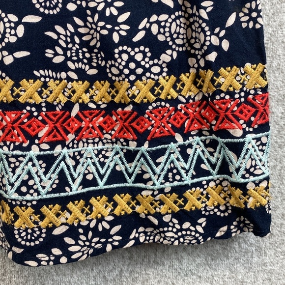 THML boho halter neck midi dress boho embroidered tassel ties in back S - Picture 6 of 11